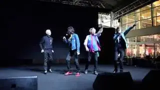 Rolling Stones making a surprise appearance at the Marina Bay Sands Event Plaza