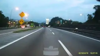 Philips CVR300: 2 Evening from Ipoh entering North-South Highway, KL Bound