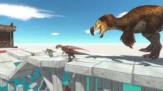 Escape Before The Bridge Collapses - Animal VS Dinosaur - Animal Revolt Battle Simulator