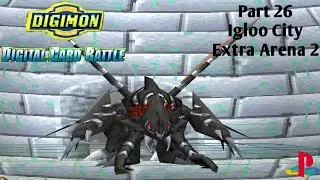 Digimon Digital Card Battle PS 1 Longplay - Part 26 Igloo City Extra Arena 2 ePSXe