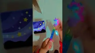Unicorn glitter pen 🦄 🔮✨# review#beautiful ❤✨