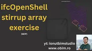Ifc stirrup array - creating the shape and arraying it with ifcopenshell python