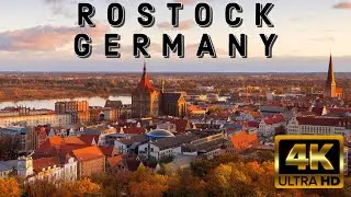 Rostock Germany 🇩🇪 4k ultra hd city walking tour | Warnem&uuml;nde beach.