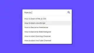 auto-complete  search bar in react js