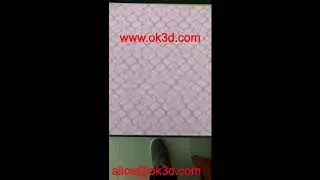 OK3D Large size 3D Lenticular Printing with FLY-EYE 3D dot crystal ball moving Lenticular effect