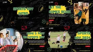 Sports Day Kids Intro After Effects Templates | Best Sports Theme Templates