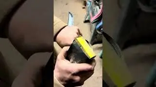 Hand forged Hoof rasp hunting knife