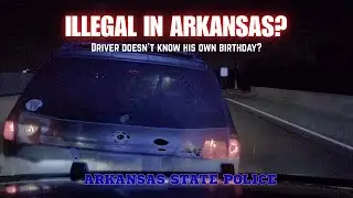Toyota Sienna w/ drunk (Illegal?) driver gets the Arkansas State Police PIT MANEUVER #pursuit #ice