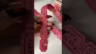 how to make cute love ticket box❤😍#minicraft #taeha #shorts