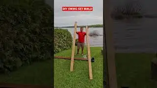 DIY Swing Set Build for $100 easy to do & no fancy tools #swingset #swing #diyswi #swingdesign #diy