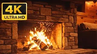 2 Hours Cozy Fireplace 🔥 | 4K Ultra HD Fire Ambience for Relax, Sleep & Study