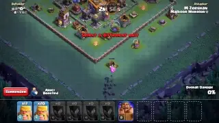 COC live attacks with boosted army Using Power Potion