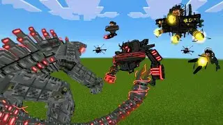 ASTRO TOILETS LAUNCHED THEIR WEAPON… MECHA GODZILLA VS EVERYTHING (Minecraft EP 3)