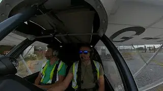 Swansea Gower flight | Change of Runway | Hazy conditions