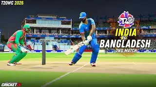 🔥T20 World Cup 2026 – IND vs BAN 2nd Match! High Scoring Thriller 🤯 | Cricket 26