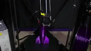 Large Rocket 3D Print Timelapse in 3DRax Purple Haze PLA