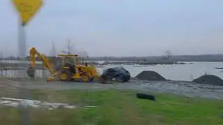 Snohomish River flooding along Lowell Larimer Road. December 22, 2025