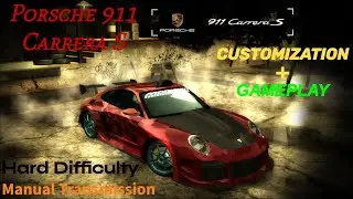 NFS Most Wanted 2005 | 911 Carrera S | Customization & Gameplay | Hard Difficulty