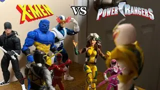 X-Men vs Power Rangers Stop Motion Marvel Legends (And Daredevil)