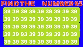 Test Your Vision! Can YOU Find the Odd Numbers in this Puzzle Quiz? | #puzzle #viral #video #shorts