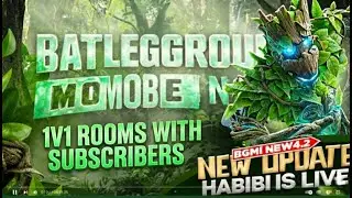 HOW TO RANK PUSH IN 4.2 UPDATE 🔥🔥| FREE 1V1 TDM ROOM WITH SUBSCRIBERS WITH HABIBIisLIVE🔥#bgmi #60fps