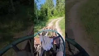 Nice tractor ride to the river swimming spot