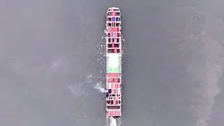 The ACL Container ship leaving liverpool