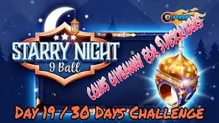 8 ball pool - Starry Night 9 Ball gameplay - Day 19 / 30 Days Challenge