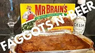 Mr Brain's Pork Faggots With Celia Organic Premium Czech Lager