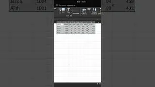 How to sort MS Excel table fields in ascending and descending order