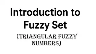 Fuzzy Set - AHP Triangular Fuzzy Weight Calculations
