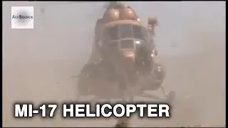 Afghan MI-17 Helicopter - U.S. and Afghan Airmen Loading Emergency Relief Supplies
