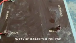 OC & SC Test on Single Phase Transformer - Electrical Engineering Lab - Mechanical - 3rd Sem