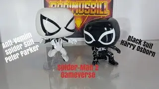Funko Spider-Man 2 Game ANTI-VENOM SUIT PETER PARKER (1025) & BLACK SUIT HARRY OSBORN (1027) Review