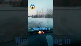 Winter driving in 🇨🇦 #gozandolavidavlogs #winterdriving #snow #ice #canadalife #nieve #hielofrio 🥶😳