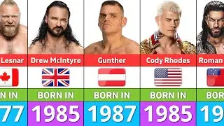 Суперзвезды WWE, родившиеся в каждый год с 1940 по 2000 год.