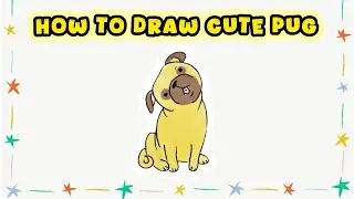 How to Draw a Cute Pug &ndash; Simple Dog Breed Drawing with Markers