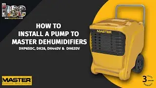 How to install the new pump 4512 441 to a Master dehumidifier -MASTER