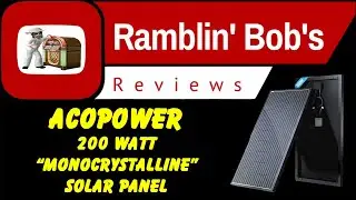 ACOPOWER 200 watt Monocrystalline Solar Panel