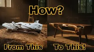 Transforming a Raw Tree Trunk into a Rustic TV Stand &ndash; Full Build Reveal!