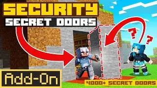 SECURITY SECRET DOORS | Minecraft Marketplace Addon | Showcase
