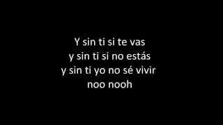 sin ti, pulseras rojas - terapia de shock (letra)