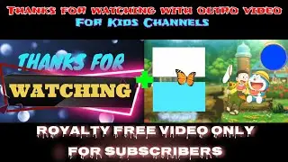 Thanks for watching with End Screen Outro Video #thanksforwatching#nocopyright#endscreen#intro#outro