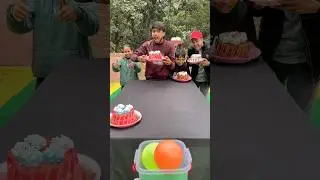Amazing ball roll and cake win family challenge #shorts #game