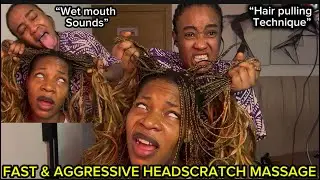 Asmr:✨Intense Scalp Scratch Massage ,Throat Massage, Hair cracking,Fake Spitpainting on Blessing 