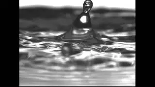 Droplet Impact on a thin aqueous surfactant film (40cm)