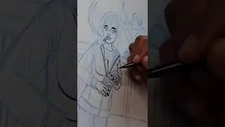 My Inktober Experience #inktober2024 #drawwithme #brushpendrawing