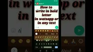 How write in bold letters in wats app. #trending #shorts #viral #viralshort