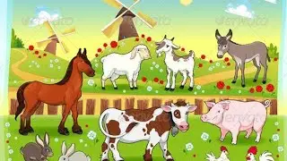 Farm Animals For Kids | Learning Farm Animals Life And Sounds | Names Of Farm Animals