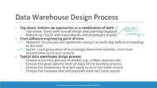 21. Data Mining: Data warehouse designing